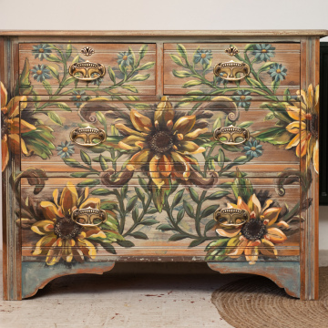 Chest Of Drawers Sunflowers