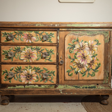 Victorian Hand-Painted Pantry Larder